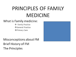 Family medicine is the specialty of medicine which is concerned with providing comprehensive care to individuals and families and integrating biomedical, behavioural and social sciences. Principles Of Family Medicine What Is Family Medicine Family Practice General Practice Primary Care Misconceptions About Fm Brief History Of Fm Ppt Download