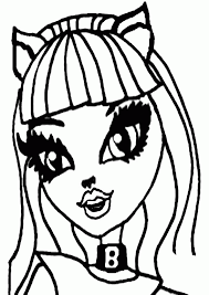 All about monster high dolls baby monster high character free. Coloring Catty Noir 3 Monster High Coloring Pages Coloring Home