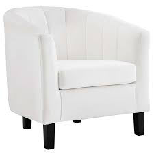 Tufted accent chair w/upholstered wingback & padded seat, pushback recliner armchair for living room, bedroom (white) $189.99 $ 189. Modway Prospect Velvet Tufted Accent Chair In White Eei 3188 Whi