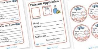 Post Office Primary Resources Post Office Role Play Page 1 Passport Form Passport Application Roleplay