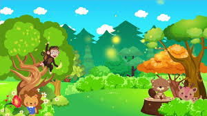 Cartoon Forest Animal Background In 2020 Forest Animals Animals Cartoon Kids