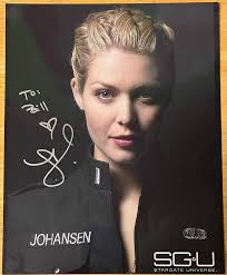 Autographed Alaina Huffman Photo Stargate Universe SGU Lt Tamara Johansen