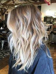 Brunette To Blonde Ombre Balayage Hairstyle For Medium Length Hair Hair Styles Dark Blonde Hair Long Hair Styles