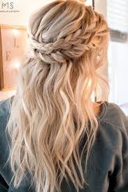 For example, if you prefer experimenting with your part, wearing it differently when the spirit moves you, opt for a hairdo with a short distance between layers.flipping or parting your hair on one side and then switching to the. Boho Wedding Hairstyles Bohemian Braided Crown Ihms Weddingcrowns Cute Hairstyles For Short Hair Long Hair Styles Wedding Hair Inspiration