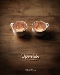 Oliver Brown Cafe Open Late Coffee Advertising Creative Advertising Print Advertising