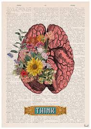 Christmas Gift Brain Flower Art Nature Anatomy Anatomy Etsy Brain Art Anatomy Art Brain Poster
