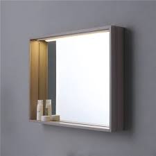Specchio led di design 98×90 cm con sistema anti appannamento cornice nera opaca. Specchi Bagno Con Cornice