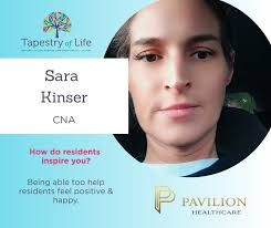 As National Skilled Nursing Care Week continues, we're celebrating the  compassionate caregivers who make a difference every single day. 💛 Today,  we recognize Sara Kinser, CNA at Pavilion