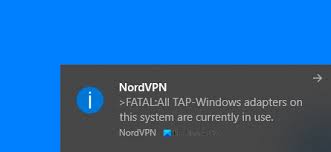 All Tap Windows Adapters On This System Are Currently In Use In 2020 Windows Operating Systems Windows Package Windows