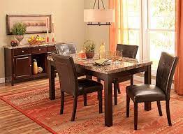 Furnish Your Dining Room In Timeless Style With This Bedrock 5 Piece Marble Dining Set Its Eye Catching Marble Dining Dining Sets Modern Residential Furniture