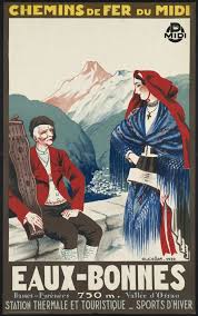 Visitez La France Avec Des Anciennes Affiches Touristiques Affiche De Voyage Affiche De Voyage Vintage Eaux Bonnes