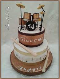 Torta Batteria Musicale Cake Baking Ingredients Sweets