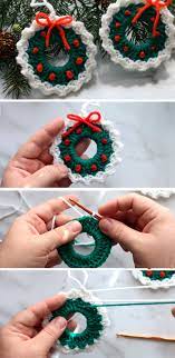 Maybe you would like to learn more about one of these? Crochet Christmas Wreath Easy Tutorial Stricken Wolle