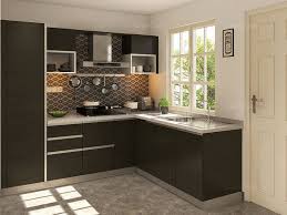 L Shaped Malta Modular Kitchen On Capricoast Is Fulfilled By Spacewood And Comes With Mdf Ca Kitchen Room Design L Shaped Modular Kitchen Modern Kitchen Design