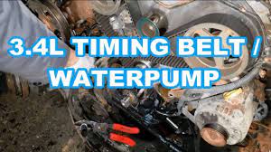 I went to the dealer and the. Toyota 3 4l 5vz Fe Timing Belt Water Pump V6 Tundra Tacoma 4runner T100 P1 Youtube