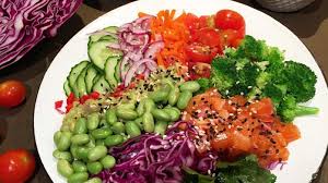 In the world of words and all of t. This Fresh Salmon Poke Bowl Pronounced Poke Aye Is Packed With Antioxidants And Healthy Fats To Help Boost Your Mood And Salmon Poke Bowls Recipe Poke Recipe