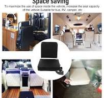 Folding Flip Seat, 500LB Heavy Duty Space Saving Flip Seat, Comfortable Automatic Rebound Folding Seat for Bus RV Yacht, When Nobody Sitting ...