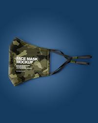 Download Folded Face Mask Mockup In Apparel Mockups On Yellow Images Object Mockups
