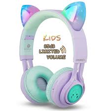 Kids Headphones Riwbox Ct 7s Cat Ear Bluetooth Headphones Volume Kids Headphones Wireless Headphones Bluetooth Headphones