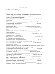 Conjugare online pentru verbul manger în limba franceză la toate timpurile verbale. Verbe Placer Et Manger