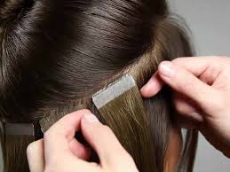 Use two different colors on the same section. Guide Install Style Tape In Extensions On Short Hair