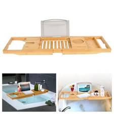 Maybe you would like to learn more about one of these? Bamboo Bathtub Caddy Shower Rack Bath Tub Tray Organizer Book Pad Tablet Holder Bath Caddies Storage Home Garden Worldenergy Ae