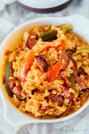smoked sausage and peppers with rice