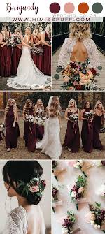 Top 10 Fall Wedding Color Ideas 2020 Burgundy Bridesmaid Dresses Burgundy Wedding Colors Bright Wedding Colors