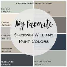As i come to the end, i have a few final thoughts i'd like to add regarding benjamin moore exterior paint colors. My Favorite Sherwin Williams Paint Colors Evolution Of Style