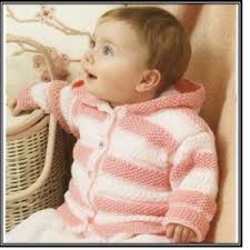 Easy Baby Toddler Rib Jackets Hood or Crew Neck 1422 Chunky Bulky 12 Ply  Knitting Pattern Pdf Instant Download