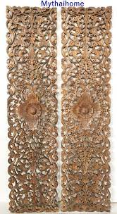 72 Pair Large Wood Wall Art Mandala Flower Wooden Etsy In 2020 Large Wood Wall Art Carved Wood Wall Art Wooden Wall Art Panels