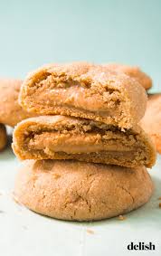 The Inside Of This Peanut Butter Stuffed Cookie Taste Just Like Reese S Recipe Peanut Butter Recipes Cookie Recipes Desserts