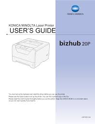 Konica minolta bizhub c20 driver downloads operating system(s): Konica Minolta Bizhub 20p User Manual 161 Pages