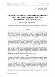 Nomor 1 (un 2012) agar gaya normal yang bekerja pada balok sebesar 20 n, maka besar soal latihan dinamika gerak. Pdf Peningkatan Hasil Belajar Siswa Pada Materi Dinamika Gerak Partikel Dengan Menerapkan Model Pembelajaran Project Based Learning