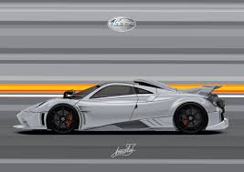 Returned to factory for complete exterior and interior rebuild. Artstation Pagani Imola Digital File Vector Artworks