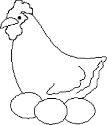 More chicks, hens and roosters coloring pages. Hen And Chicken Egg Coloring Pages Netart