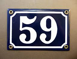 Plaque Emaillee Bleue 59 Numero De Rue France De 1 A 216 Etsy Numero De Rue Plaque De Porte Plaque Emaillee