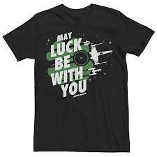 Big Tall Star Wars May Luck Be With You St Patty S Tee