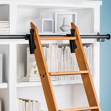 Ladders are available in different materials, sizes, styles & configurations. Rockler 8 Foot Classic Rolling Library Ladder Kit Hardware With 12 Feet Of Track Satin Black Library Ladder Loft Ladder Rolling Library Ladder