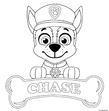 Coloriage Chase Chien Paw Patrol Aime Les Bateaux De Police Dessin à  Imprimer | Paw patrol coloring, Paw patrol coloring pages, Free printable  coloring sheets