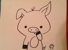 Supplies Draw The Head Like A Rounded Trapezoid Add Ears And A Little Bit Of Hair Legs And Arms Snout And Little Mouth Art Cute Drawings Doodle Drawings