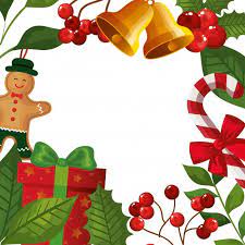 Scarica Gratis Cornice Di Foglie E Rami Con Decorazioni Natalizie Decorazioni Natalizie Design Di Natale Cornici
