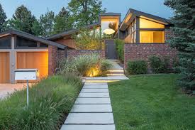 Are there any paver walkways that are wheelchair accessible? Midcentury Modern Home With Brick Forecourt Hgtv S Ultimate Outdoor Awards Hgtv