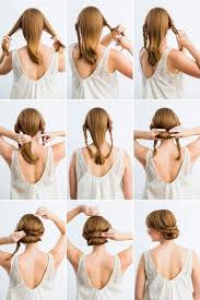Hochzeitsfrisuren Zum Selbermachen Flechten Zoepfe Seite Dutt Geflochtene Frisuren Frisur Hochgesteckt Elegante Hochsteckfrisur