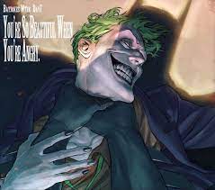 day 7 you re so beautiful when you re angry ジョーカーとハーレークイン バットマン イラストポスター