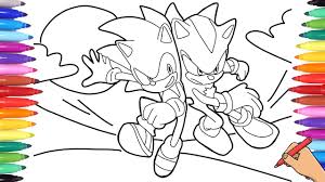 Click on the coloring page to open in a new window and print. Sonic The Hedgehog Vs Shadow The Hedgehog Coloring Pages Sonic The Hedgehog Movie 2020 Youtube