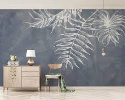 And because it's temporary wallpaper, the panels are easy to align and even easier to remove. Custom Any Size Wallpaper Modern Style Leaf Texture Bedroom Master Bedroom Bed Background Wall 3d Wallpaper Behang Beibehang Wallpapers Aliexpress