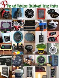 30 Things To Make With Chalkboard Paint About Family Crafts Chalkboard Crafts Chalkboard Paint Crafts Chalk Crafts