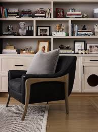 Jeré and the bergères are upholstered in a sahco fabric. 680 Color Black White Ideas Black And White Interior White Interior Design Interior
