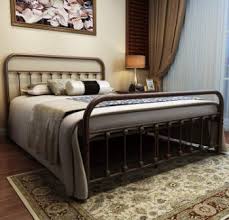 Metal bed frame queen size with vintage headboard and footboard platform base wrought iron bed frame (queen,black) 4.6 out of 5 stars. Top 15 Best Iron Bed Frames In 2021 Complete Guide